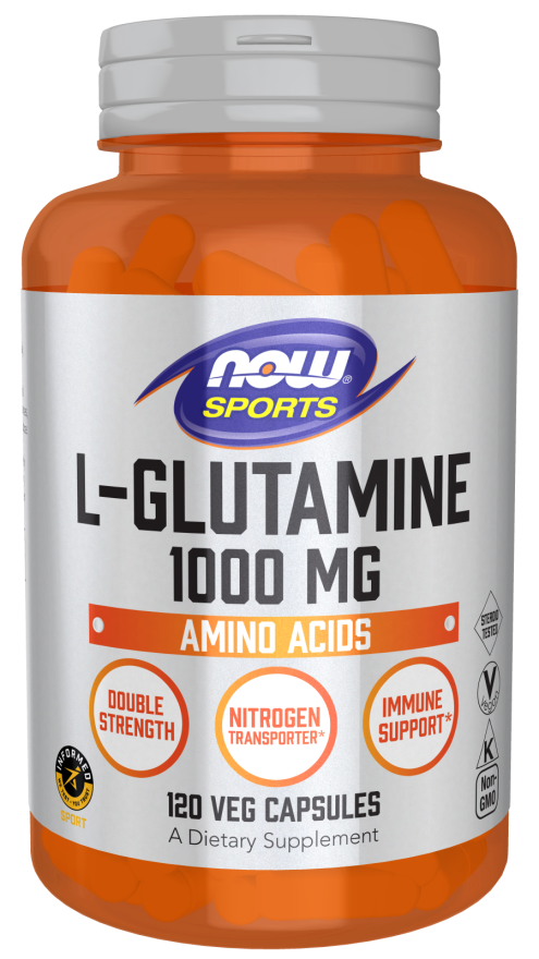 L-Glutamine, Double Strength 1000 mg Veg Capsules