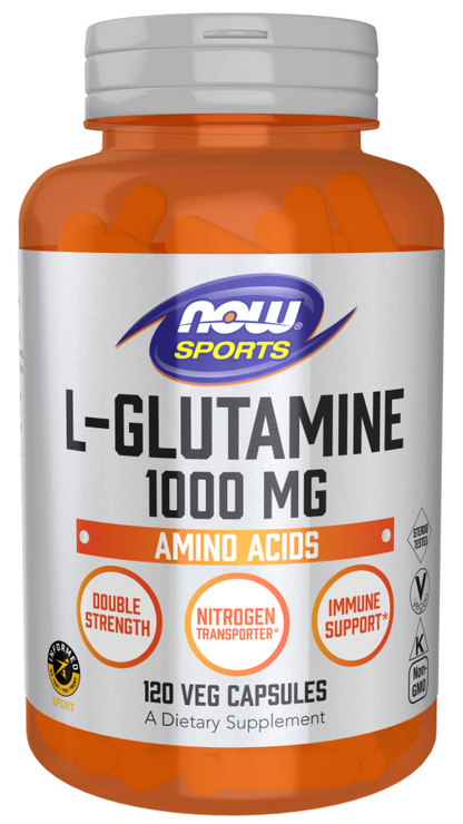 L-Glutamine, Double Strength 1000 mg Veg Capsules