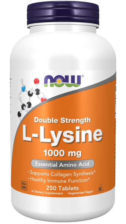 L-Lysine, Double Strength 1000 mg Tablets