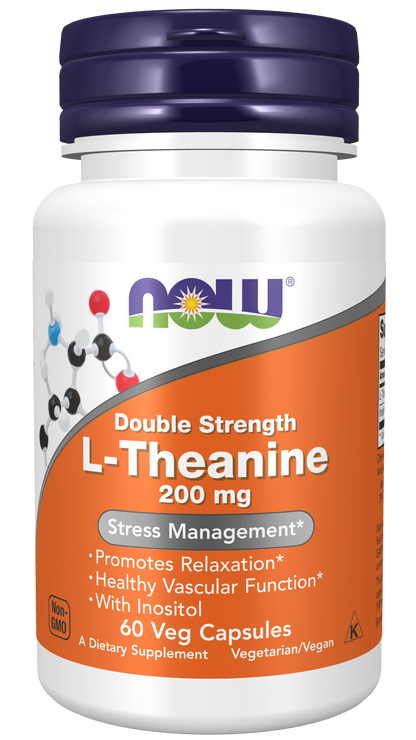 L-Theanine, Double Strength 200 mg Veg Capsules