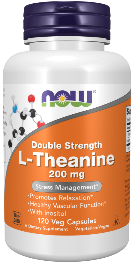 L-Theanine, Double Strength 200 mg Veg Capsules