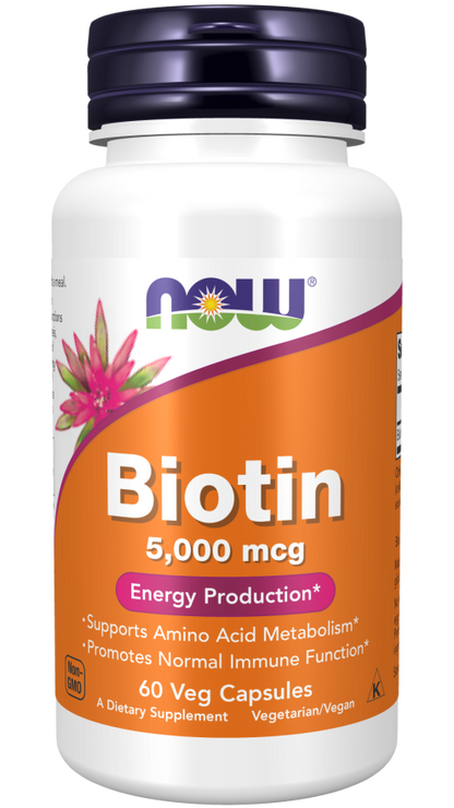 Biotin 5,000 mcg Veg Capsules