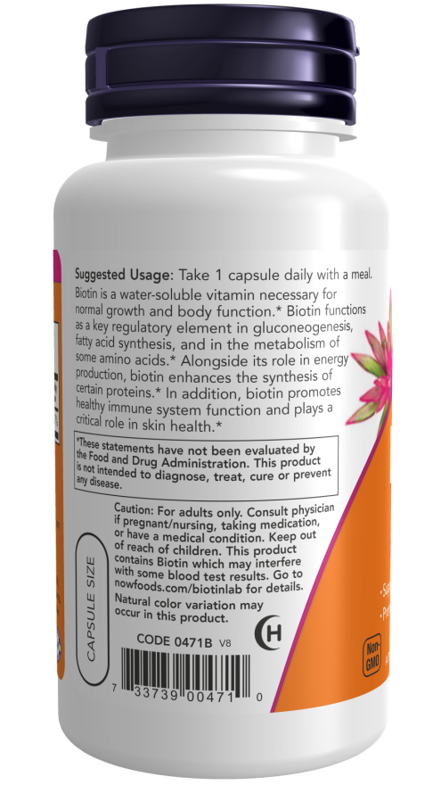 Biotin 5,000 mcg Veg Capsules