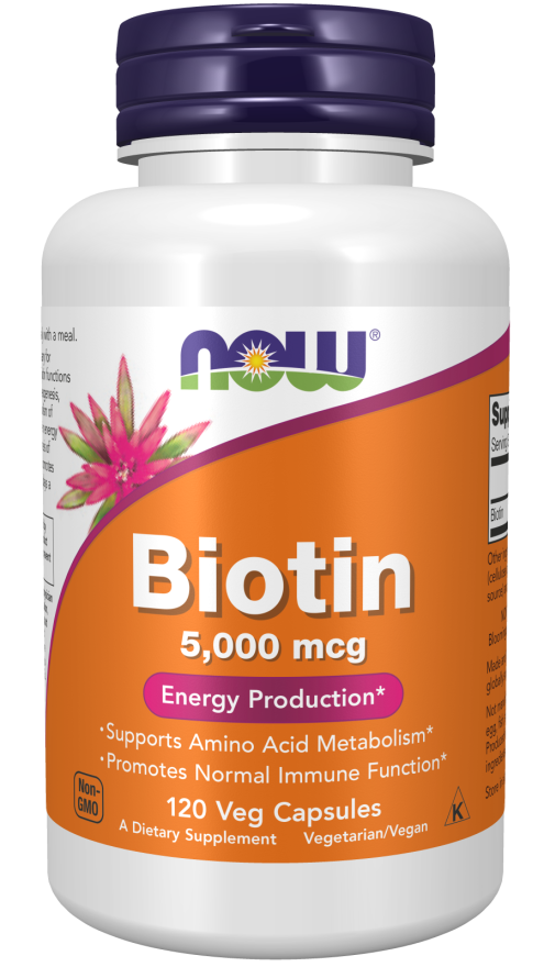 Biotin 5,000 mcg Veg Capsules