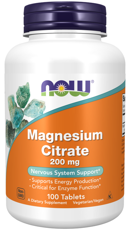 Magnesium Citrate 200 mg Tablets (100 tablets)