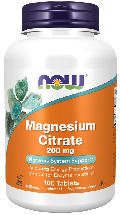 Magnesium Citrate 200 mg Tablets (100 tablets)