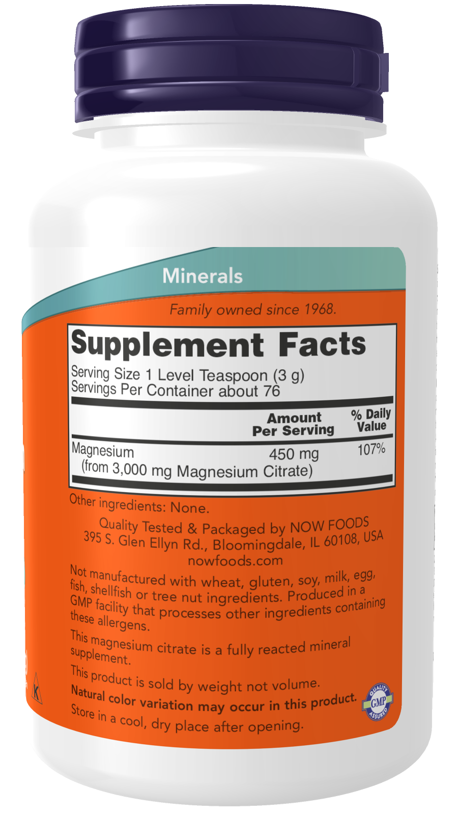 Magnesium Citrate Pure Powder (227g)