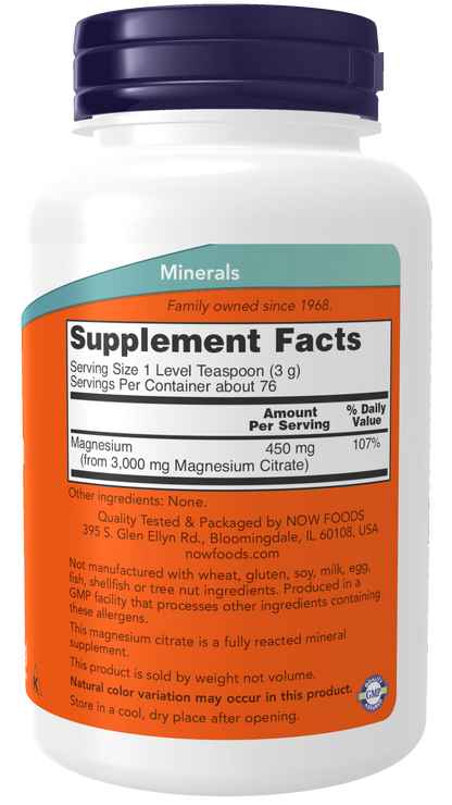 Magnesium Citrate Pure Powder (227g)