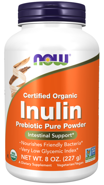 Inulin Prebiotic Pure Powder, Organic (227g)