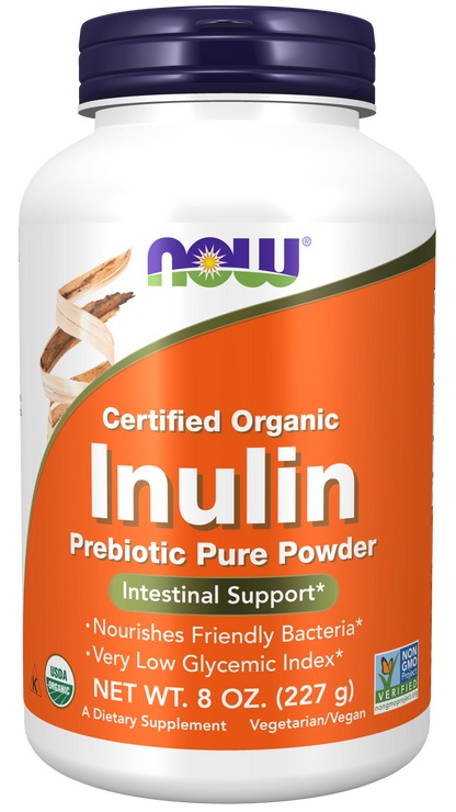 Inulin Prebiotic Pure Powder, Organic (227g)