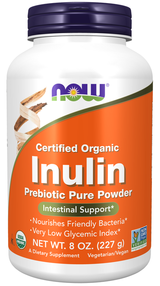 Inulin Prebiotic Pure Powder, Organic (227g)