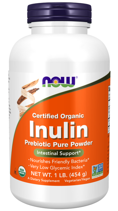 Inulin Prebiotic Pure Powder, Organic (227g)