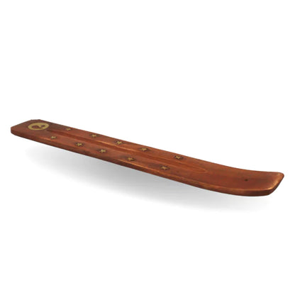 Incense Burner with Brass Inlay Ying-Yang