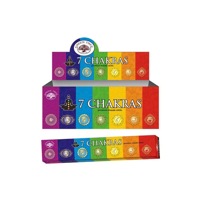 Green Tree 7 Chakra Natural Incense 15 grams