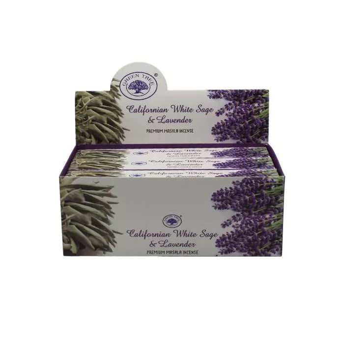 Green Tree Californian White Sage & Lavender Incense 15 gr