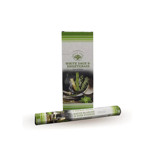 Green Tree White Sage & Sweetgrass Incense