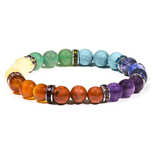 Bracelet 7 Chakra elastic